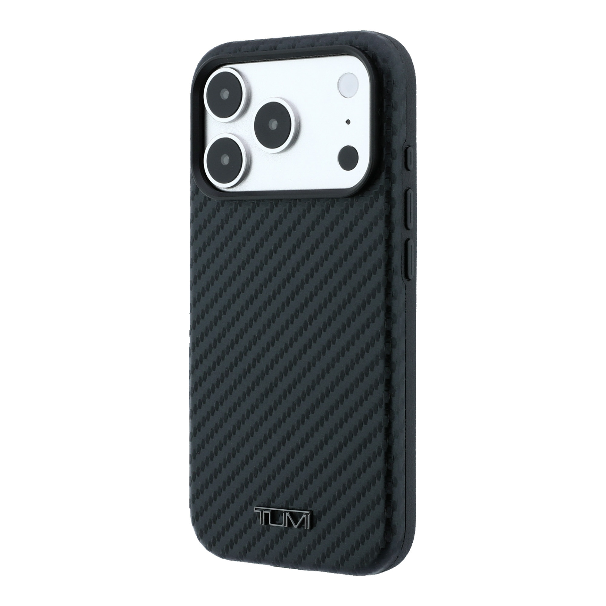 Dėklas Tumi Carbon MagSafe, skirtas iPhone 18 Pro / 17 Pro, juodas aprašymas - Prekės nuotrauka