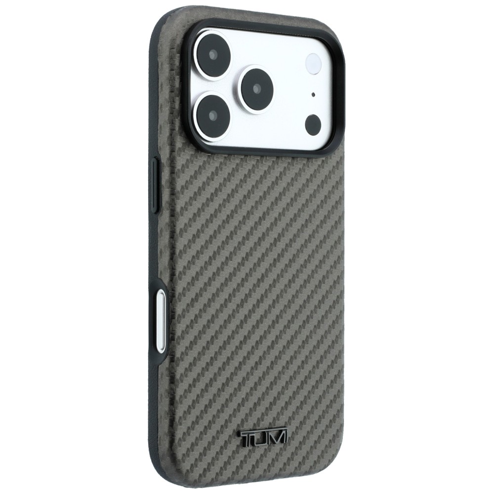 Dėklas Tumi Carbon MagSafe, skirtas iPhone 18 Pro / 17 Pro, antracito spalvos aprašymas - Prekės nuotrauka