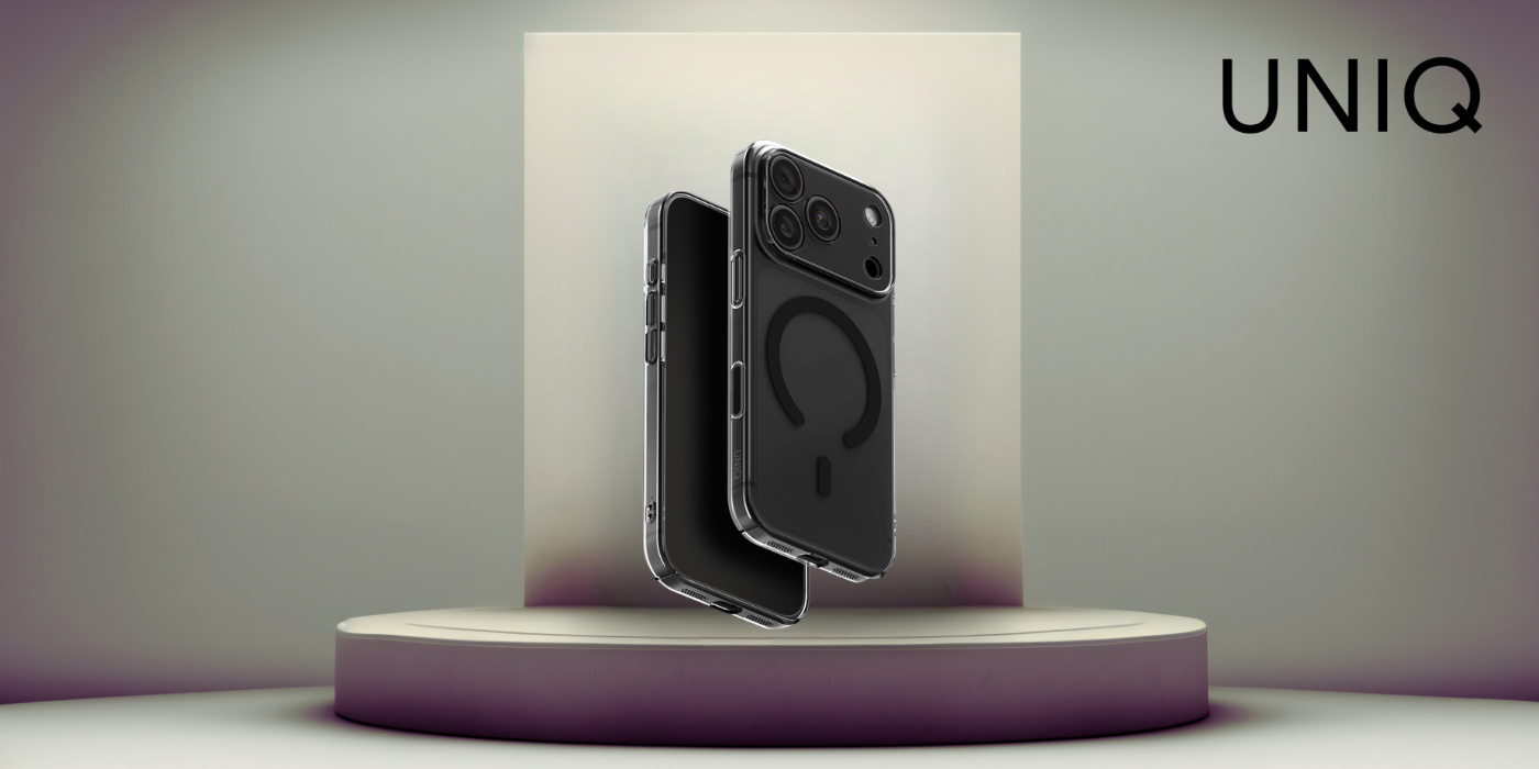 Dėklas UNIQ Airsuit, skirtas iPhone 18 Pro / 17 Pro, su MagClick įkrovimu, juodas aprašymas - Prekės nuotrauka