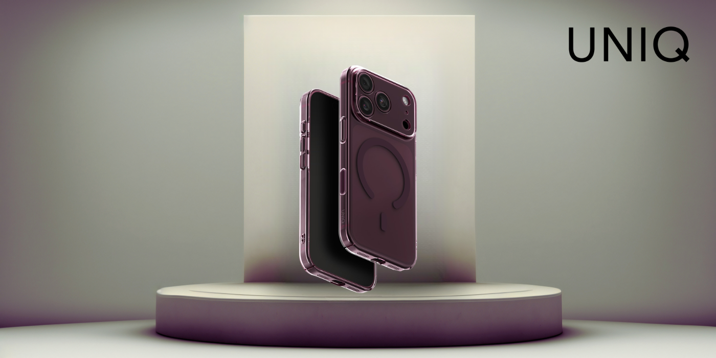 Dėklas UNIQ Airsuit, skirtas iPhone 18 Pro / 17 Pro, su Magclick įkrovimu, bordo spalvos aprašymas - Prekės nuotrauka