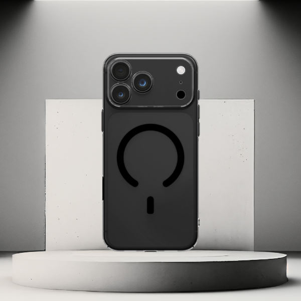 Dėklas UNIQ Airsuit, skirtas iPhone 18 Pro Max / 17 Pro Max, su Magclick įkrovimu, juodas aprašymas - Prekės nuotrauka