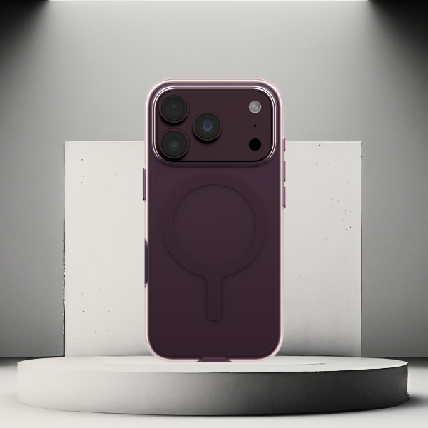 Dėklas UNIQ Clario, skirtas iPhone 18 Pro / 17 Pro, Magclick Charging, ekologiškas, violetinis aprašymas - Prekės nuotrauka