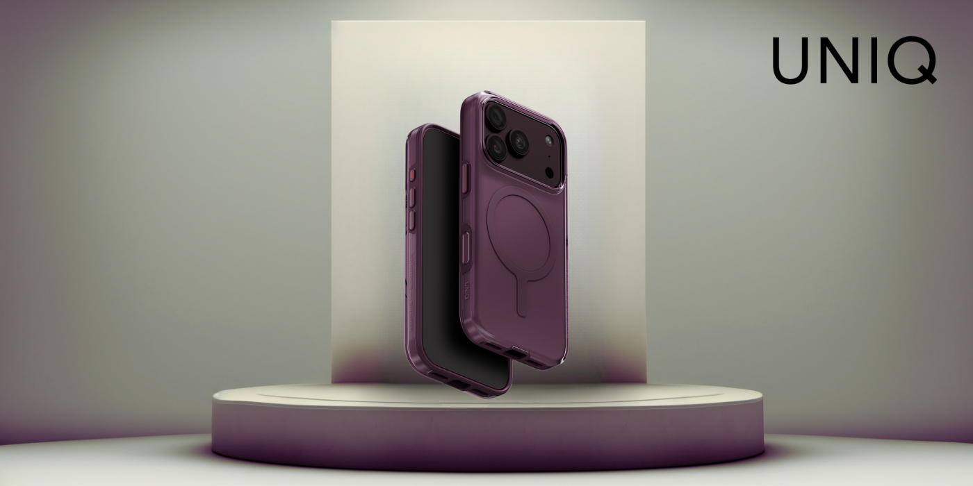 Dėklas UNIQ Clario, skirtas iPhone 18 Pro / 17 Pro, Magclick Charging, ekologiškas, violetinis aprašymas - Prekės nuotrauka