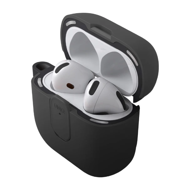 Dėklas UNIQ Clyde skirtas AirPods 4 Lock Case juodos spalvos aprašymas - Prekės nuotrauka