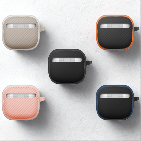 Dėklas UNIQ Clyde skirtas AirPods 4 su užraktu, juodos spalvos aprašymas - Prekės nuotrauka