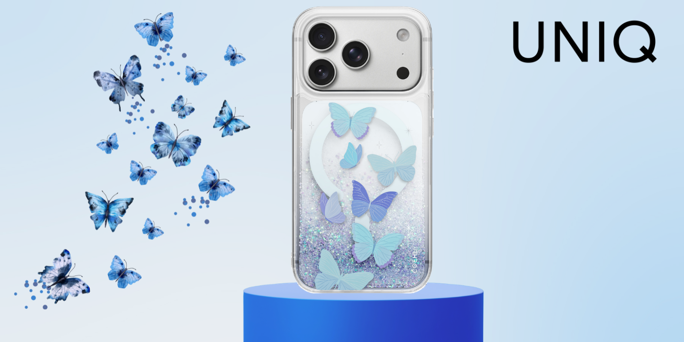 Dėklas UNIQ Coehl Aria, skirtas iPhone 18 Pro / 17 Pro, su magnetiniu įkrovimu, mėlynas aprašymas - Prekės nuotrauka