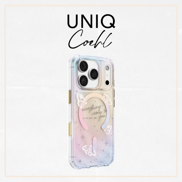 Dėklas UNIQ Coehl Ellie, skirtas iPhone 18 Pro / 17 Pro, su magnetiniu įkrovimu, prism bloom aprašymas - Prekės nuotrauka