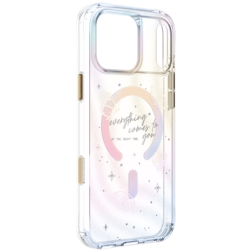 Dėklas UNIQ Coehl Ellie, skirtas iPhone 18 Pro Max / 17 Pro Max, su magnetiniu įkrovimu, prism bloom aprašymas - Prekės nuotrauka