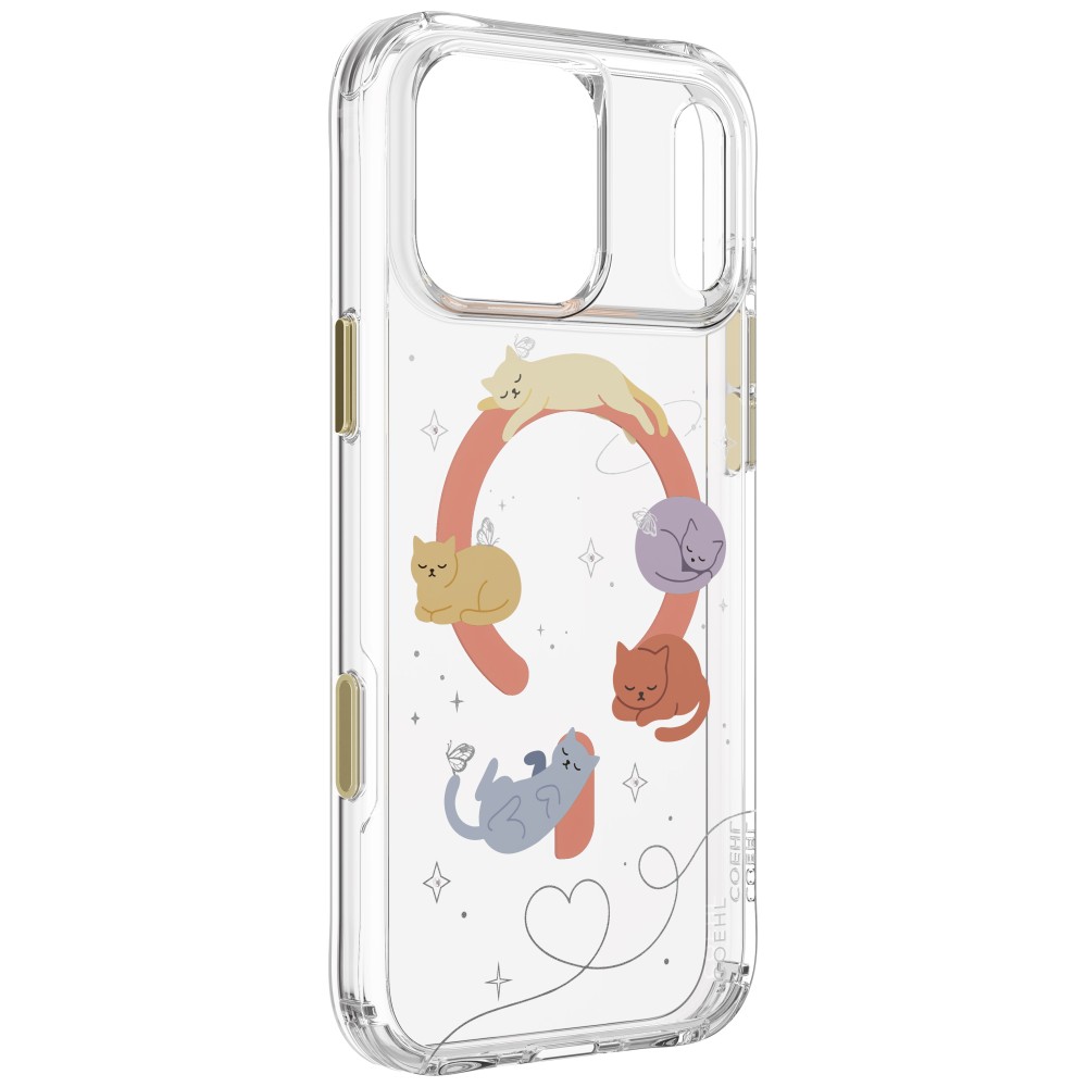 Dėklas UNIQ Coehl Elysie, skirtas iPhone 18 Pro Max / 17 Pro Max, su magnetiniu įkrovimu, whiskered dreams aprašymas - Prekės nuotrauka