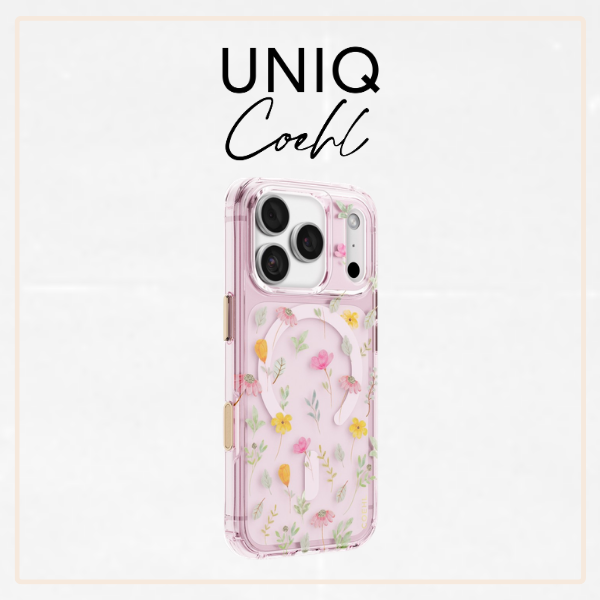 Dėklas UNIQ Coehl Evie, skirtas iPhone 18 Pro / 17 Pro, su magnetiniu įkrovimu, rožinis aprašymas - Prekės nuotrauka