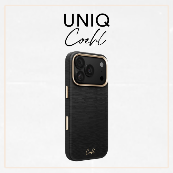 Dėklas UNIQ Coehl Mirelle, skirtas iPhone 18 Pro / 17 Pro, su magnetiniu įkrovimu, juodas aprašymas - Prekės nuotrauka