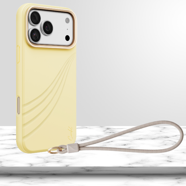 Dėklas UNIQ Coehl Serina, skirtas iPhone 18 Pro Max / 17 Pro Max, su magnetiniu įkrovimu, geltonas aprašymas - Prekės nuotrauka