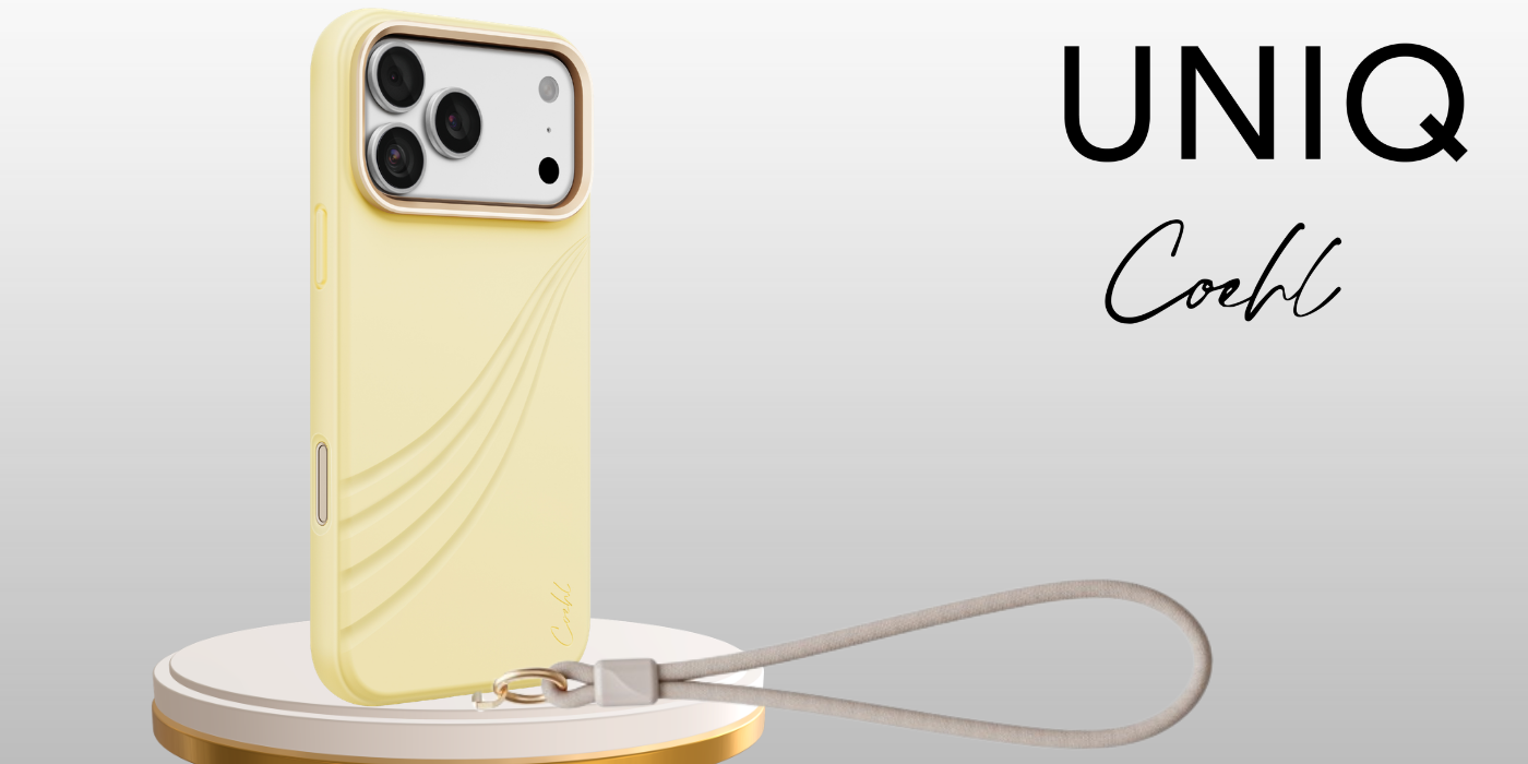 Dėklas UNIQ Coehl Serina, skirtas iPhone 18 Pro Max / 17 Pro Max, su magnetiniu įkrovimu, geltonas aprašymas - Prekės nuotrauka