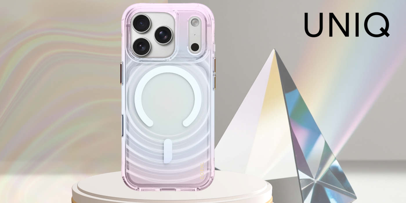 Dėklas UNIQ Coehl Vela, skirtas iPhone 18 Pro / 17 Pro, su magnetiniu įkrovimu, opal spalvos aprašymas - Prekės nuotrauka