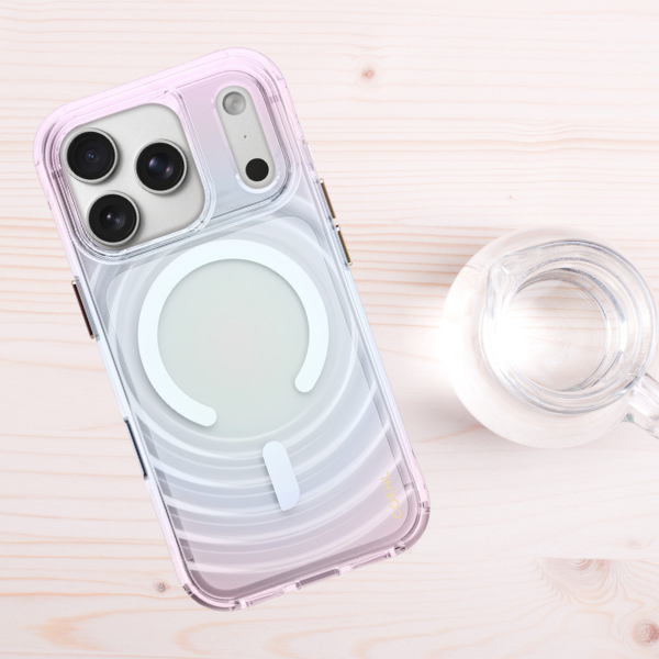 Dėklas UNIQ Coehl Vela, skirtas iPhone 18 Pro / 17 Pro, su magnetiniu įkrovimu, opal spalvos aprašymas - Prekės nuotrauka