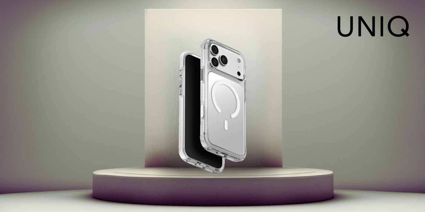Dėklas UNIQ Combat, skirtas iPhone 18 Pro Max / 17 Pro Max, su Magclick įkrovimu, baltas aprašymas - Prekės nuotrauka