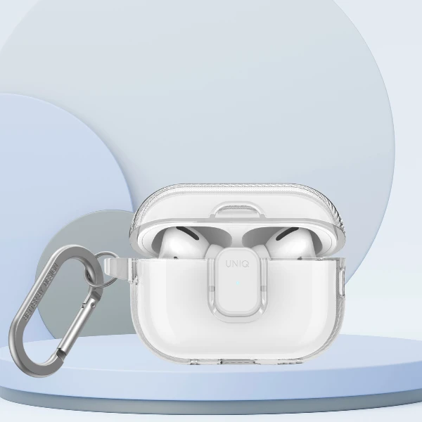 Dėklas UNIQ Glase Pro skirtas AirPods Pro 2 Lock Case skaidrus aprašymas - Prekės nuotrauka