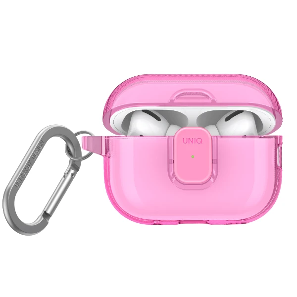Dėklas UNIQ Glase Pro skirtas AirPods Pro 2 Lock Case rožinės spalvos aprašymas - Prekės nuotrauka Dėklas UNIQ Glase Pro skirtas AirPods Pro 2 Lock Case rožinės spalvos aprašymas - Prekės nuotrauka