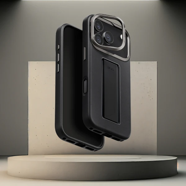 Dėklas UNIQ Heldro Pro skirtas Apple iPhone 17 Pro Magclick Charging juodos spalvos aprašymas - Prekės nuotrauka