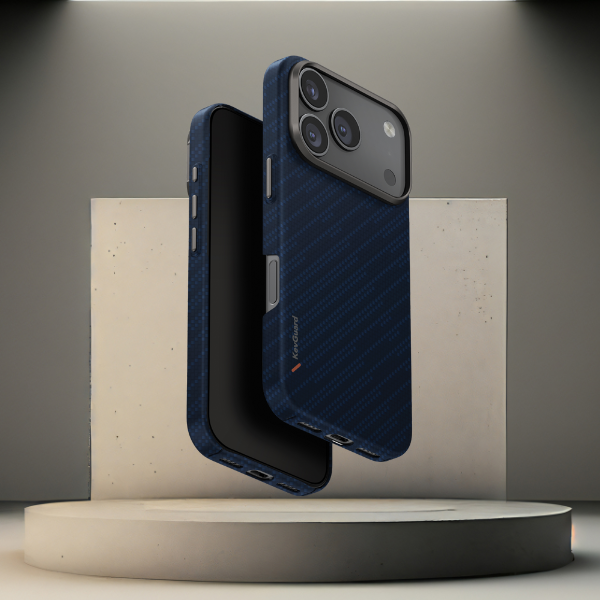 Dėklas UNIQ Keva EDGE iPhone 17 Pro Magclick įkrovimui, mėlynas aprašymas - Prekės nuotrauka