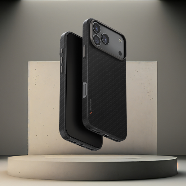 Dėklas UNIQ Keva EDGE iPhone 17 Pro Max Magclick Charging, juodos spalvos aprašymas - Prekės nuotrauka