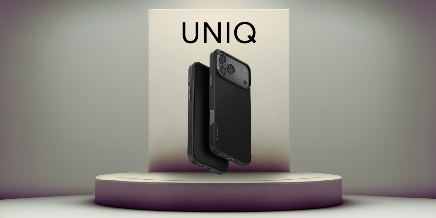 Dėklas UNIQ Keva EDGE iPhone 17 Pro Max Magclick Charging, juodos spalvos aprašymas - Prekės nuotrauka