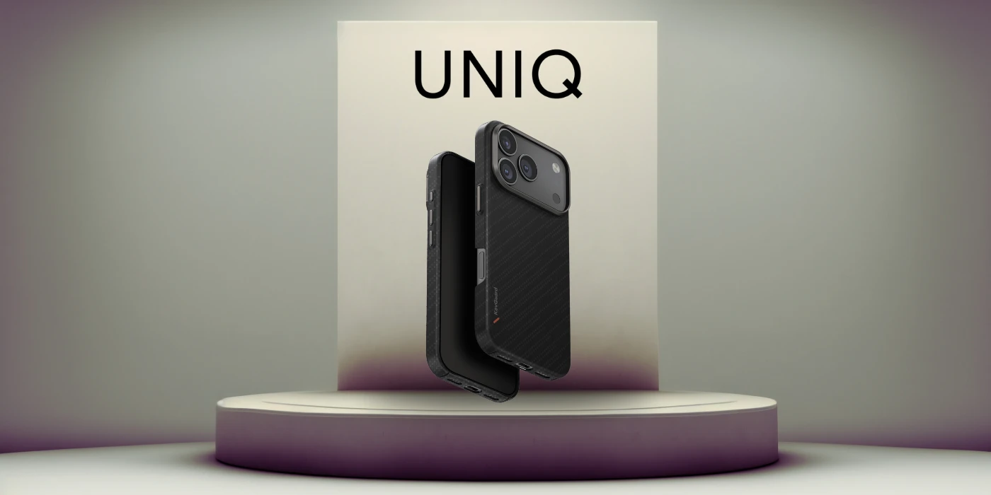 Dėklas UNIQ Keva EDGE skirtas Apple iPhone 17 Pro Magclick Charging juodos spalvos aprašymas - Prekės nuotrauka