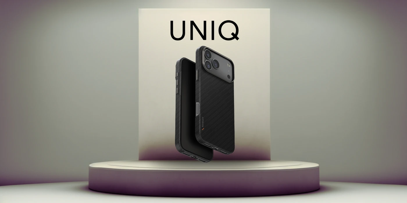 Dėklas UNIQ Keva EDGE skirtas Apple iPhone 17 Pro Max Magclick Charging juodos spalvos aprašymas - Prekės nuotrauka