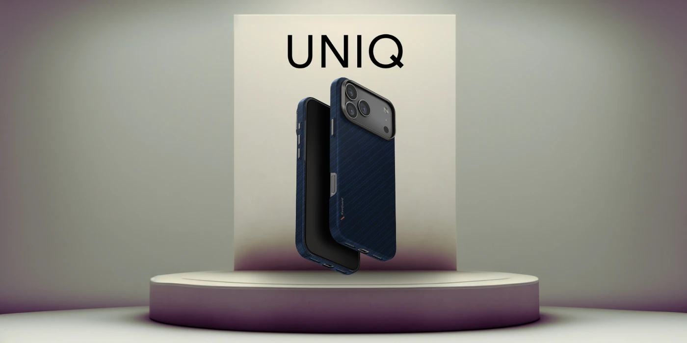 Dėklas UNIQ Keva EDGE skirtas Apple iPhone 17 Pro Max Magclick Charging mėlynos spalvos aprašymas - Prekės nuotrauka