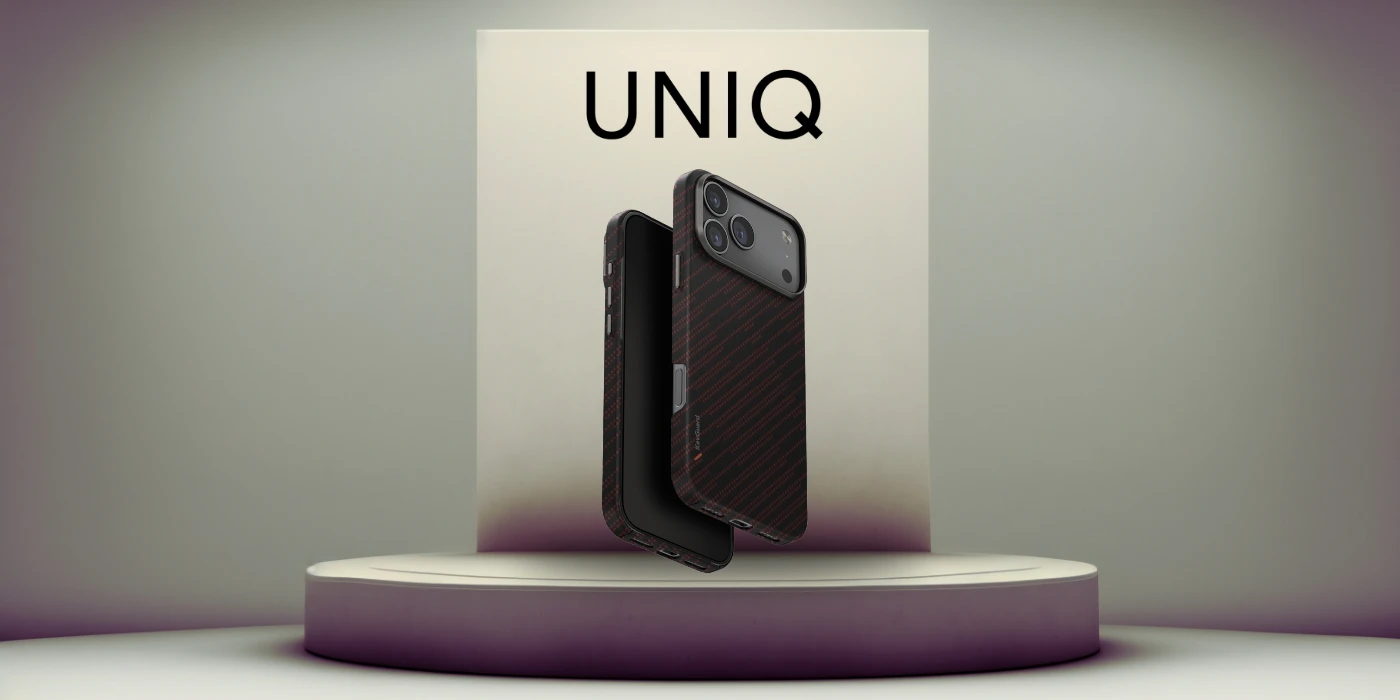 Dėklas UNIQ Keva EDGE skirtas Apple iPhone 17 Pro Max Magclick Charging oranžinės spalvos aprašymas - Prekės nuotrauka