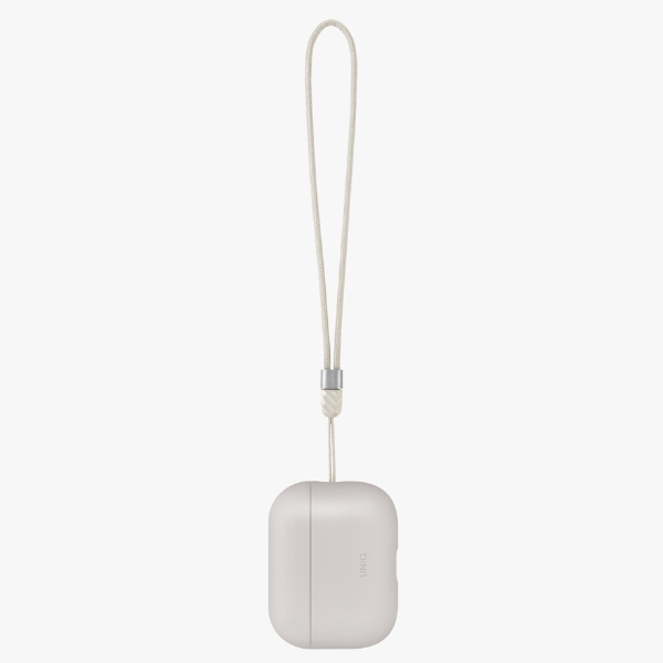 Dėklas UNIQ Lino, skirtas AirPods Pro 3 gen, silikoninis, smėlio spalvos aprašymas - Prekės nuotrauka