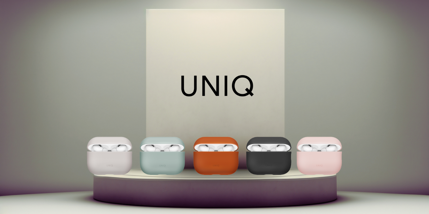 Dėklas UNIQ Lino, skirtas AirPods Pro 3 gen, silikoninis, žalios spalvos aprašymas - Prekės nuotrauka