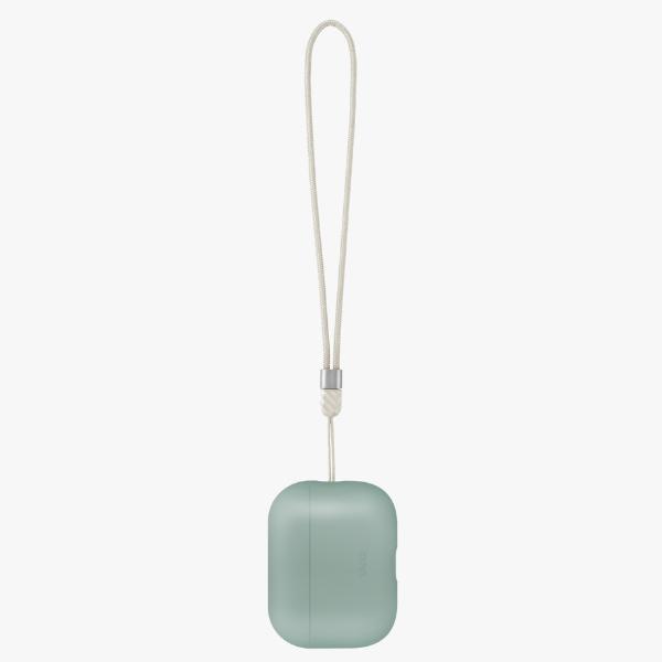 Dėklas UNIQ Lino, skirtas AirPods Pro 3 gen, silikoninis, žalios spalvos aprašymas - Prekės nuotrauka
