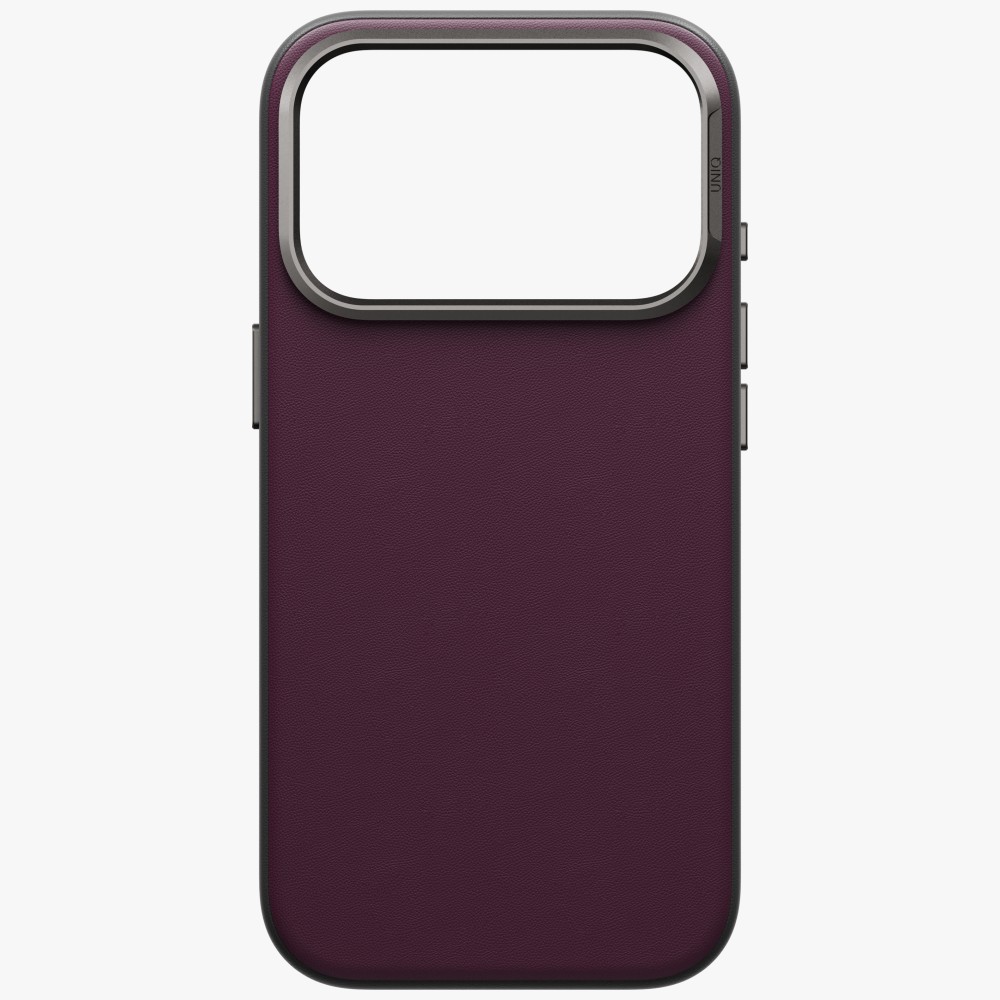 Dėklas UNIQ Lyden DS, skirtas iPhone 18 Pro / 17 Pro, su Magclick įkrovimo funkcija, bordo spalvos aprašymas - Prekės nuotrauka