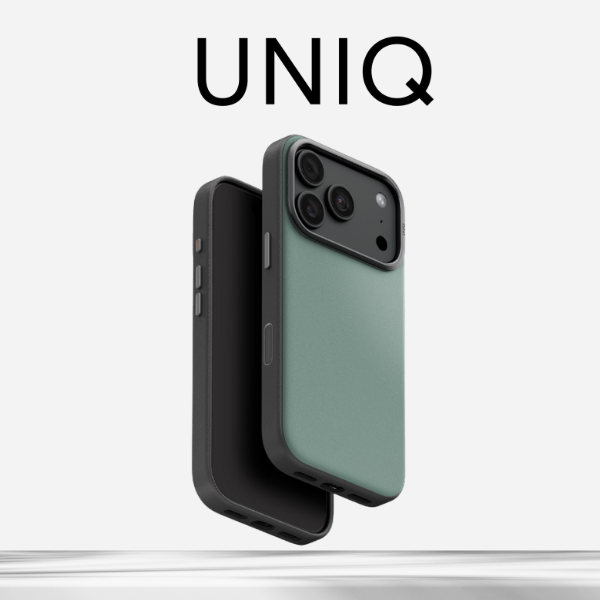 Dėklas UNIQ Lyden DS, skirtas iPhone 18 Pro / 17 Pro, su Magclick įkrovimu, žalias aprašymas - Prekės nuotrauka