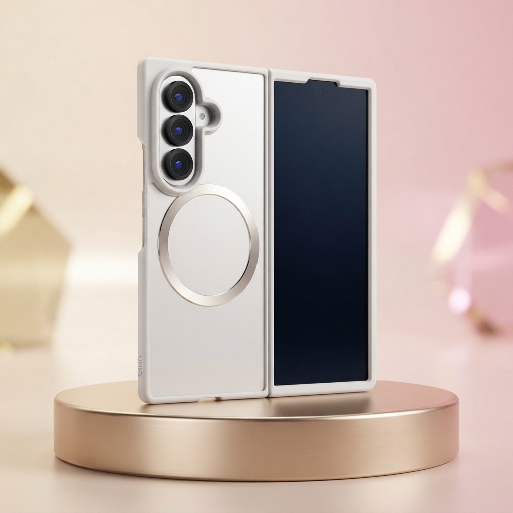 Dėklas UNIQ Veren AF for Samsung Galaxy Fold8 Ultra Magclick Charging baltas aprašymas - Prekės nuotrauka