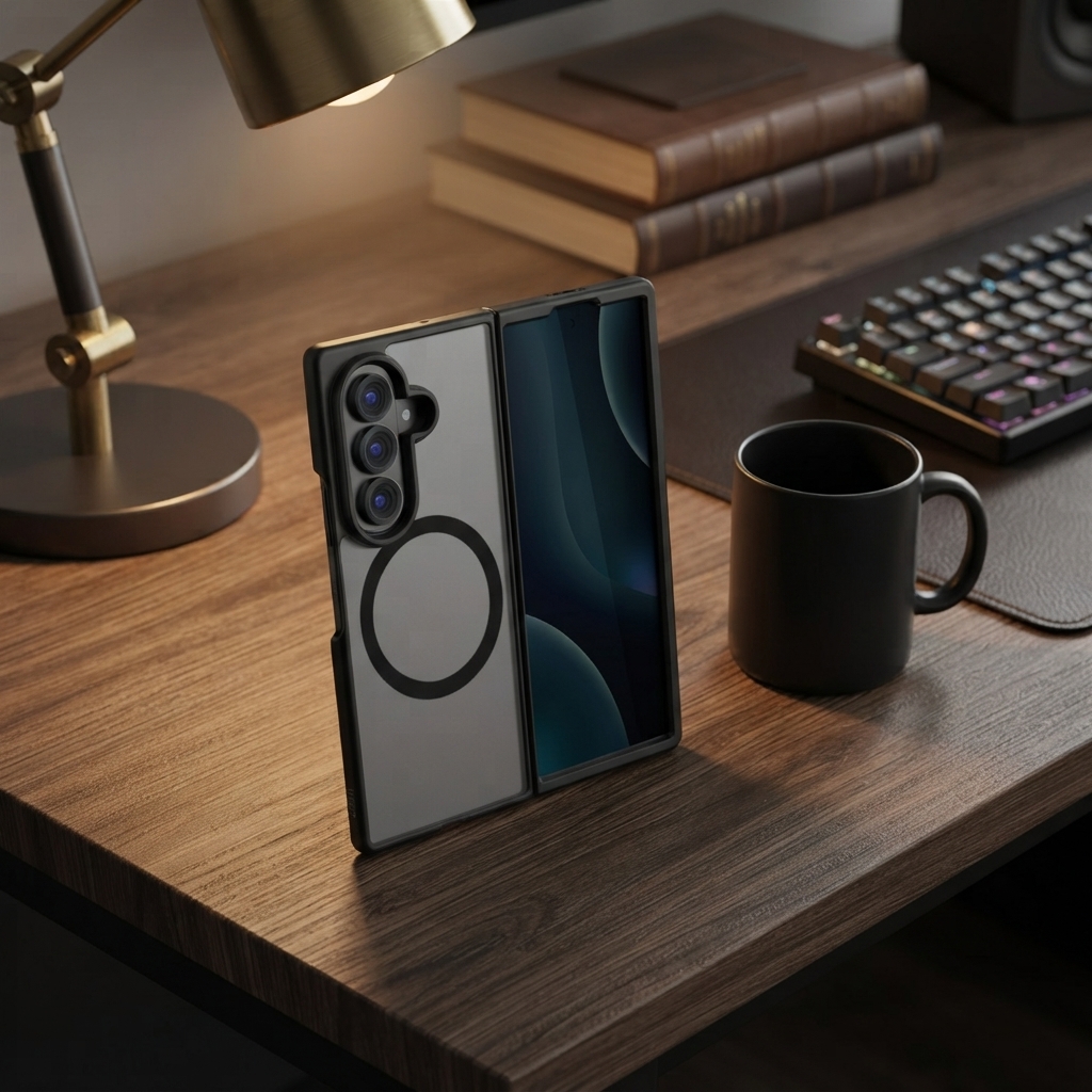 Dėklas UNIQ Veren AF for Samsung Galaxy Fold8 Ultra Magclick Charging juodos spalvos aprašymas - Prekės nuotrauka