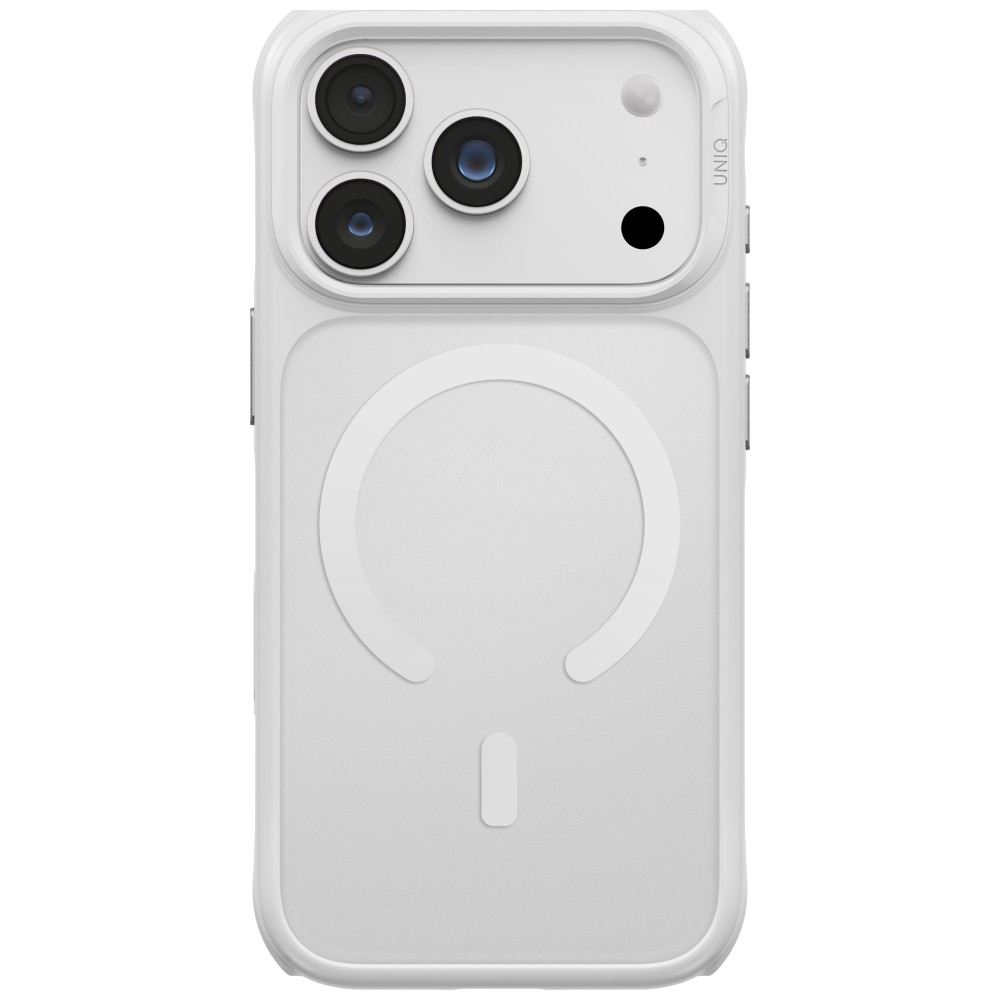 Dėklas UNIQ Veren, skirtas iPhone 18 Pro / 17 Pro, su Magclick įkrovimu, chalk frost spalvos aprašymas - Prekės nuotrauka
