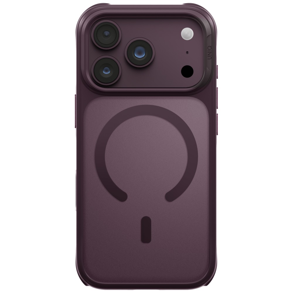 Dėklas UNIQ Veren, skirtas iPhone 18 Pro / 17 Pro, su Magclick įkrovimo funkcija, bordo spalvos aprašymas - Prekės nuotrauka