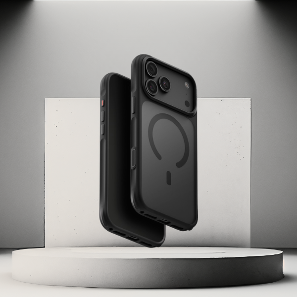 Dėklas UNIQ Veren, skirtas iPhone 18 Pro Max / 17 Pro Max, su Magclick įkrovimu, juodas aprašymas - Prekės nuotrauka