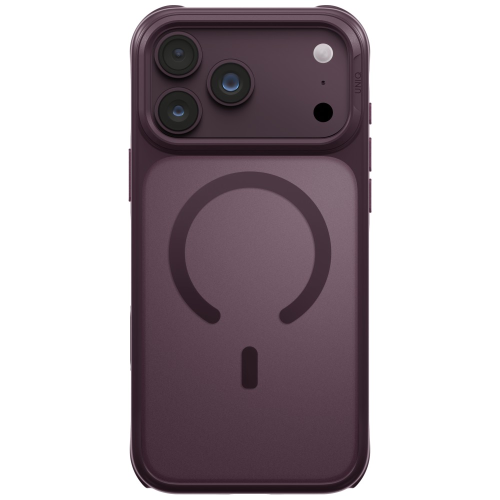 Dėklas UNIQ Veren, skirtas iPhone 18 Pro Max / 17 Pro Max, su Magclick įkrovimo funkcija, bordo spalvos aprašymas - Prekės nuotrauka