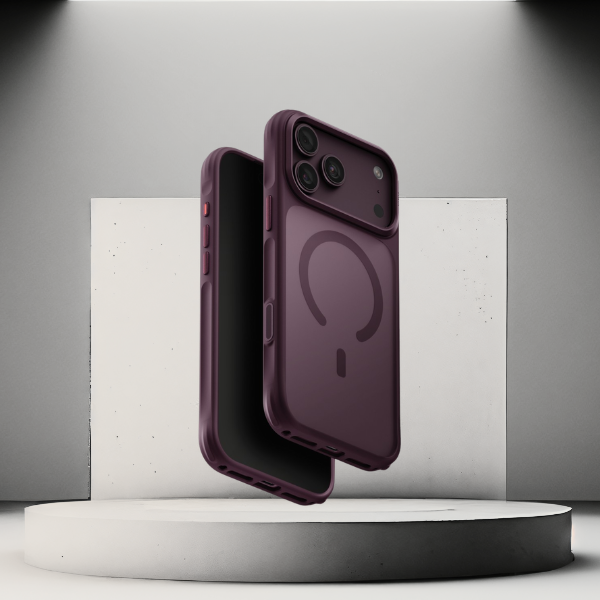 Dėklas UNIQ Veren, skirtas iPhone 18 Pro Max / 17 Pro Max, su Magclick įkrovimo funkcija, bordo spalvos aprašymas - Prekės nuotrauka