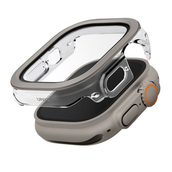 Dėklas UNIQ Voute for Apple Watch Ultra 49mm tempered glass sidabrinis aprašymas - Prekės nuotrauka