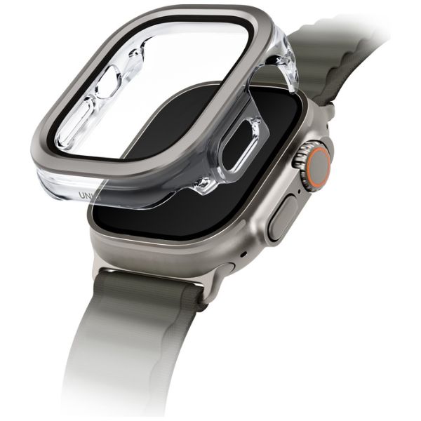 Dėklas UNIQ Voute for Apple Watch Ultra 49mm tempered glass sidabrinis aprašymas - Prekės nuotrauka