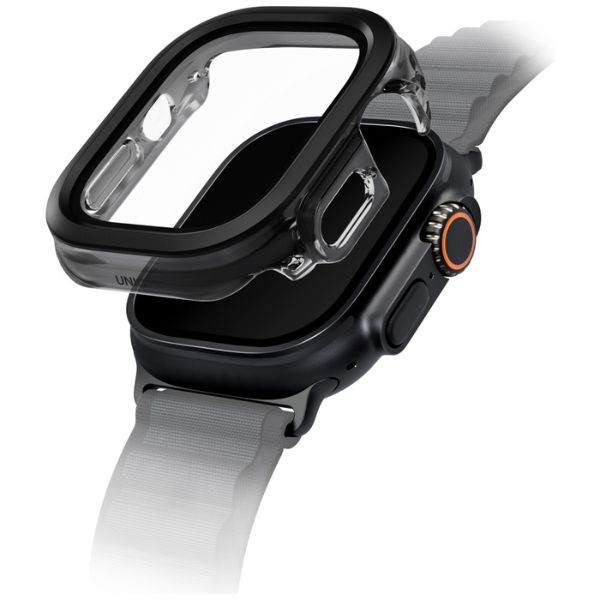 Dėklas UNIQ Voute for Apple Watch Ultra 49mm tempered glass juodas aprašymas - Prekės nuotrauka