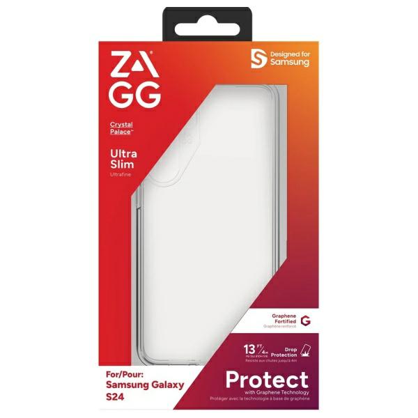 Dėklas ZAGG Crystal Palace, skirtas Samsung Galaxy S24, skaidrus aprašymas - Prekės nuotrauka