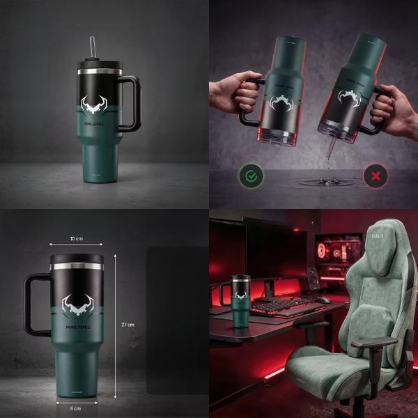 Diablo Chairs Diablo Gothic termo puodelis su rankena aprašymas - Prekės nuotrauka