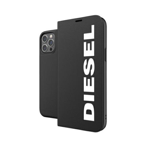Diesel Booklet Dėklas Core iPhone 12 12 Pro juodos ir baltos spalvos 42486 aprašymas - Prekės nuotrauka