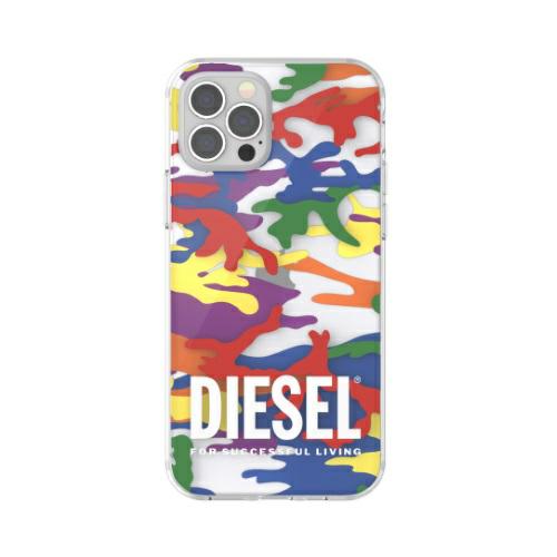 Diesel skaidrus dėklas Pride Camo AOP iPhone 12 12 Pro daugiaspalvis 44332 aprašymas - Prekės nuotrauka