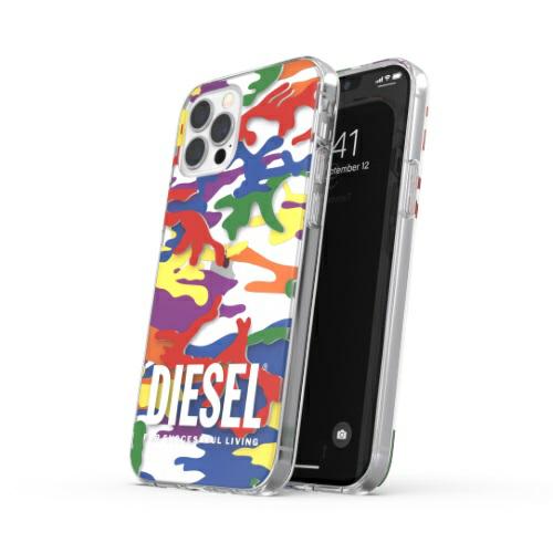 Diesel skaidrus dėklas Pride Camo AOP iPhone 12 12 Pro daugiaspalvis 44332 aprašymas - Prekės nuotrauka